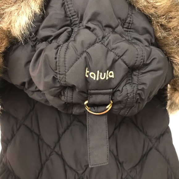 Vintage Aritzia Talula Quilted Down Vest with Fur Hood - Picture 4 of 4